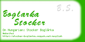 boglarka stocker business card